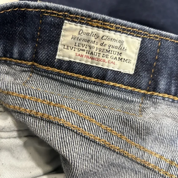 Men's Levi's 502 Taper Fit 34x34 Dark Wash - Stretch - Picture 7 of 14